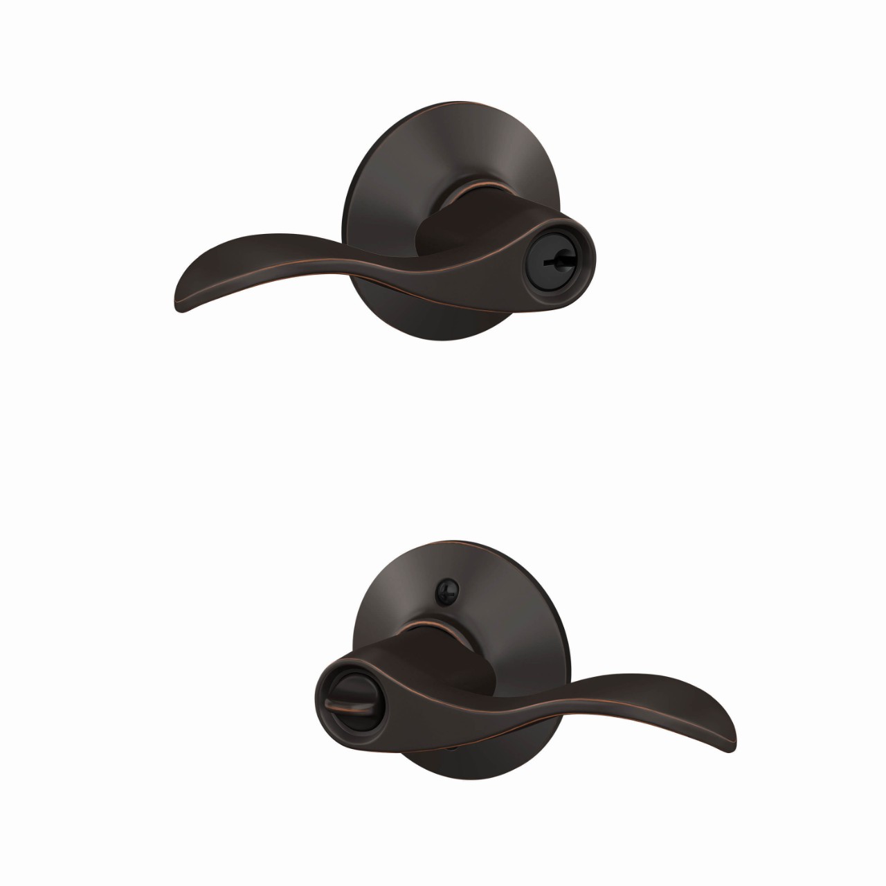 Accent Lever Keyed Entry Lock