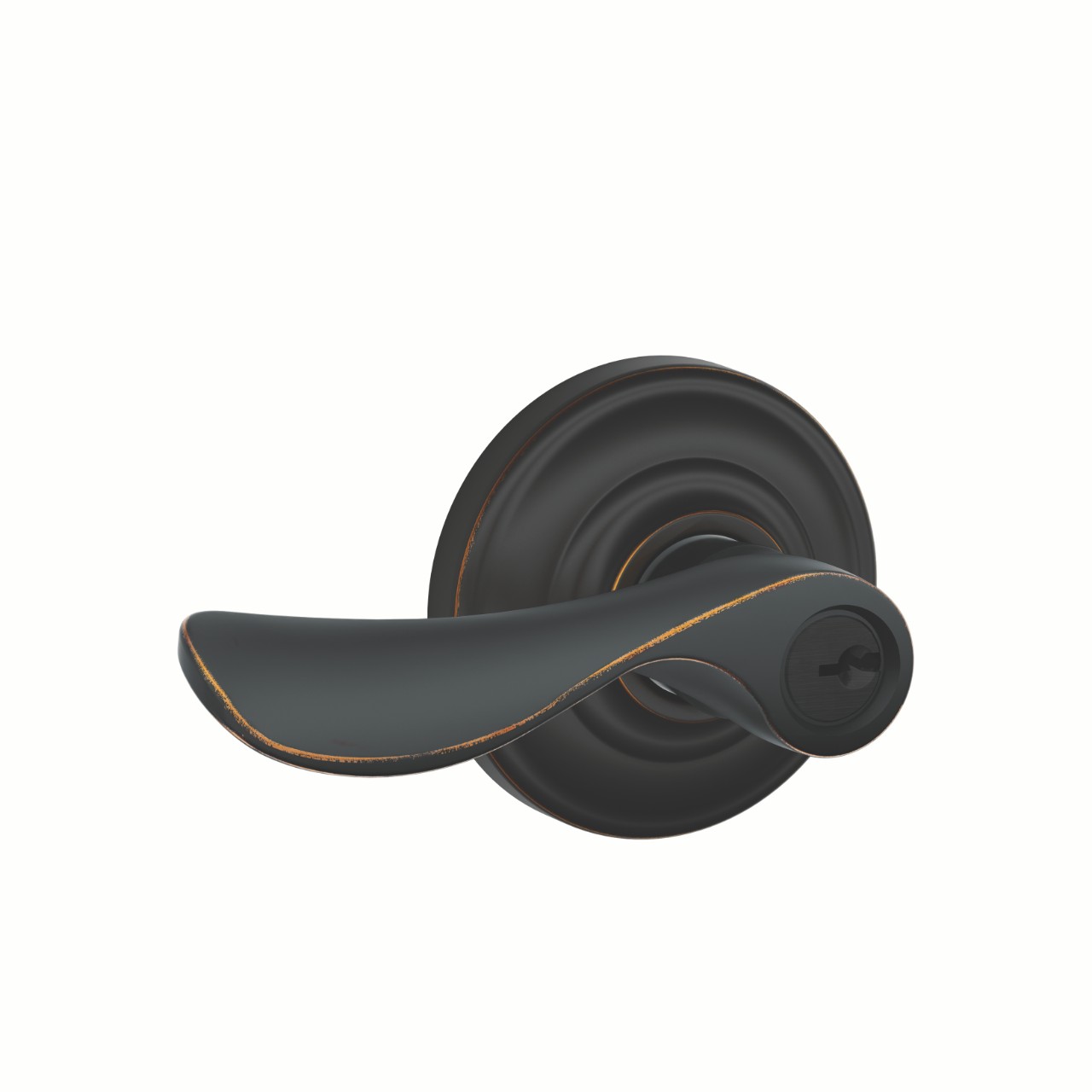 Champagne Lever Keyed Entry Lock