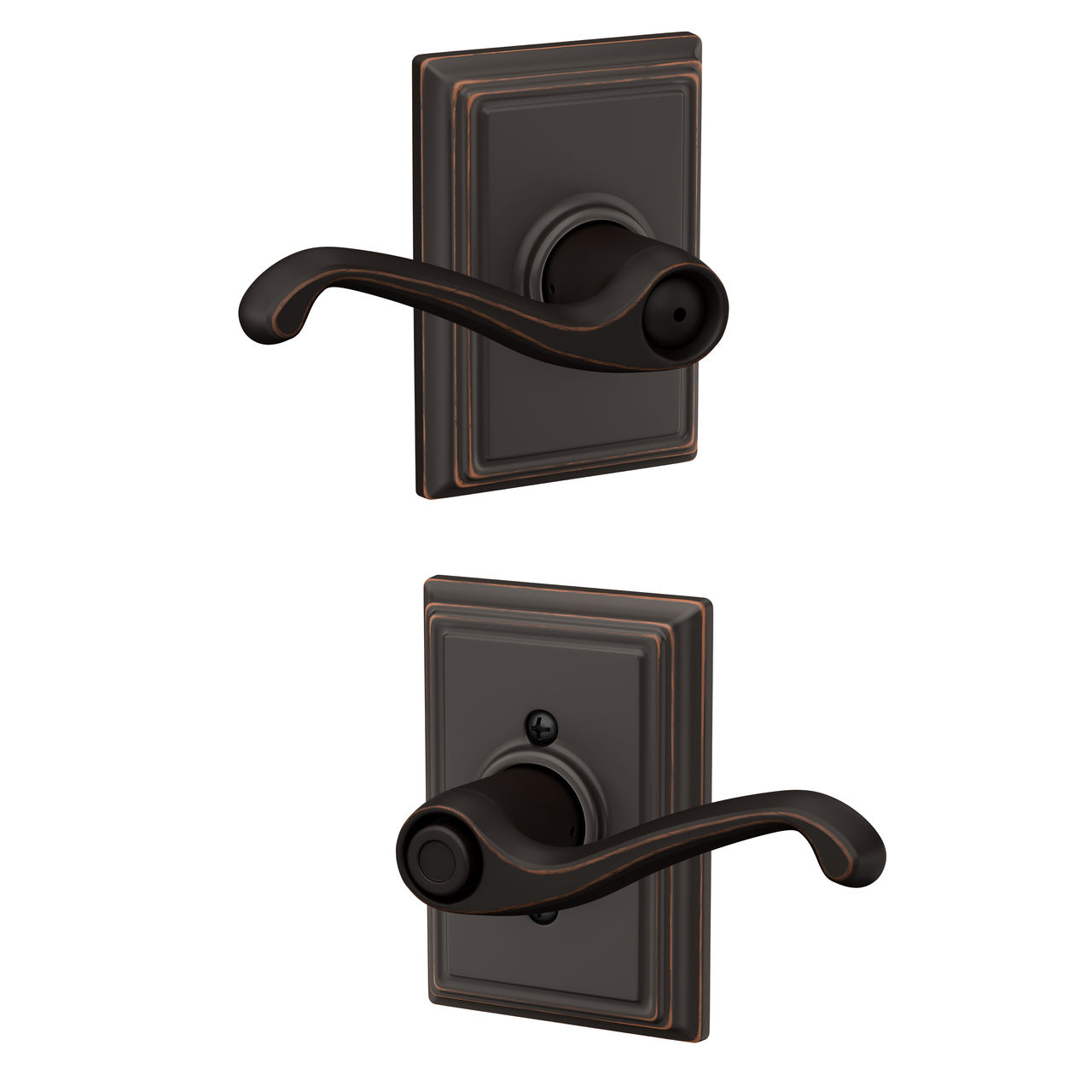 Flair Lever Bed & Bath Lock