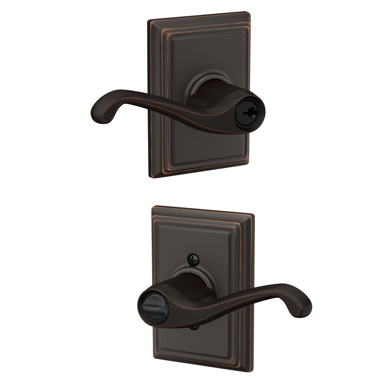 Flair Lever Keyed Entry Lock