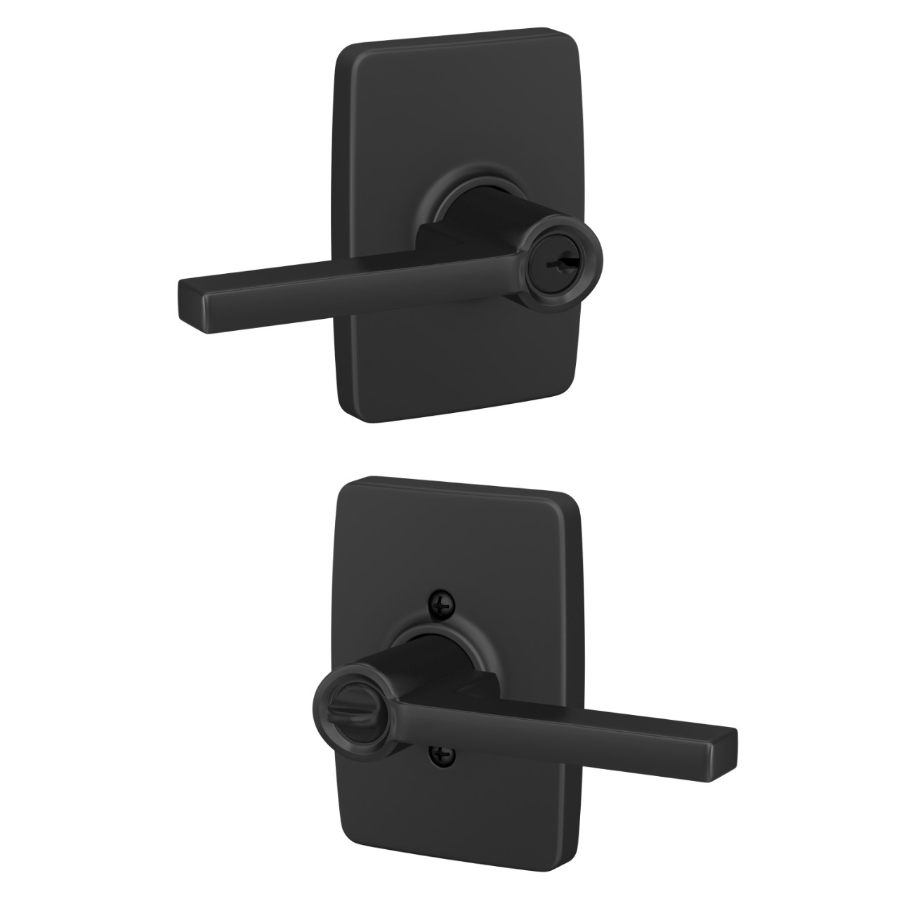 Latitude lever Keyed Entry lock