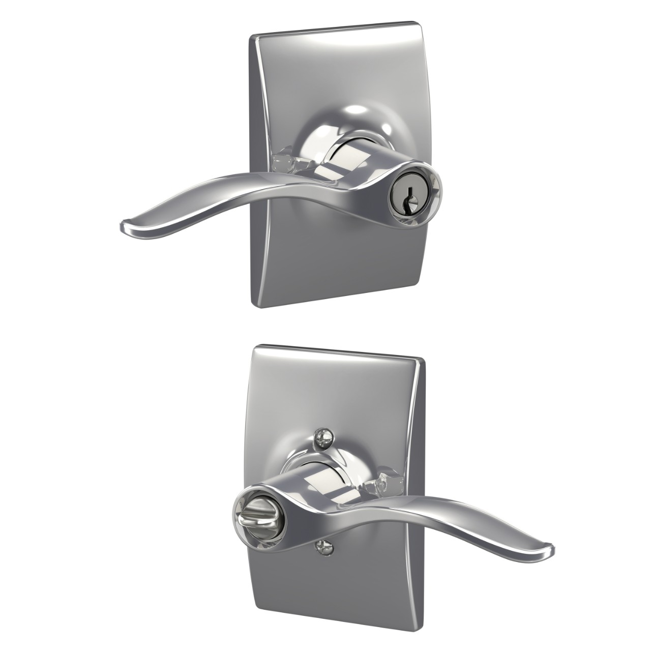 Pennant Lever Keyed Entry Lock