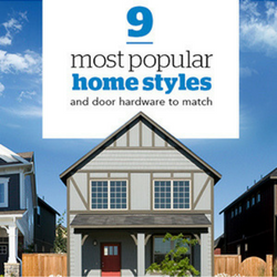 9 most popular home styles and door hardware to match