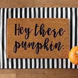 Hey there, pumpkin doormat | Schlage