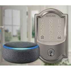 Schlage Encode lock and Amazon Echo Dot | Schlage