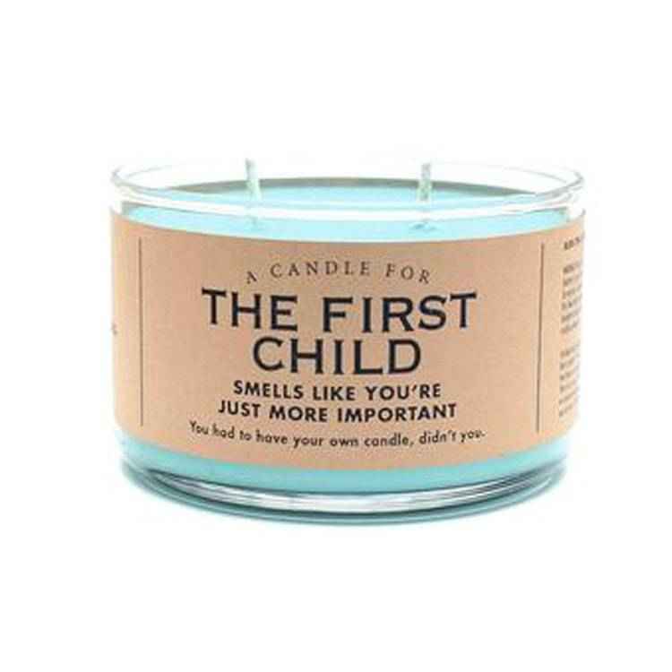 The first child candle.