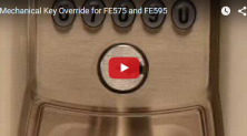 Mechanical key override for Keypad Lever (FE575 / FE595)