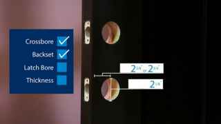 Keyed entry lock door prep checklist (F51A)