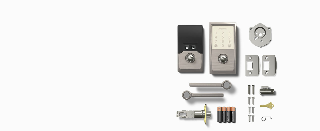 Items contained in the Schlage Encode Lever box